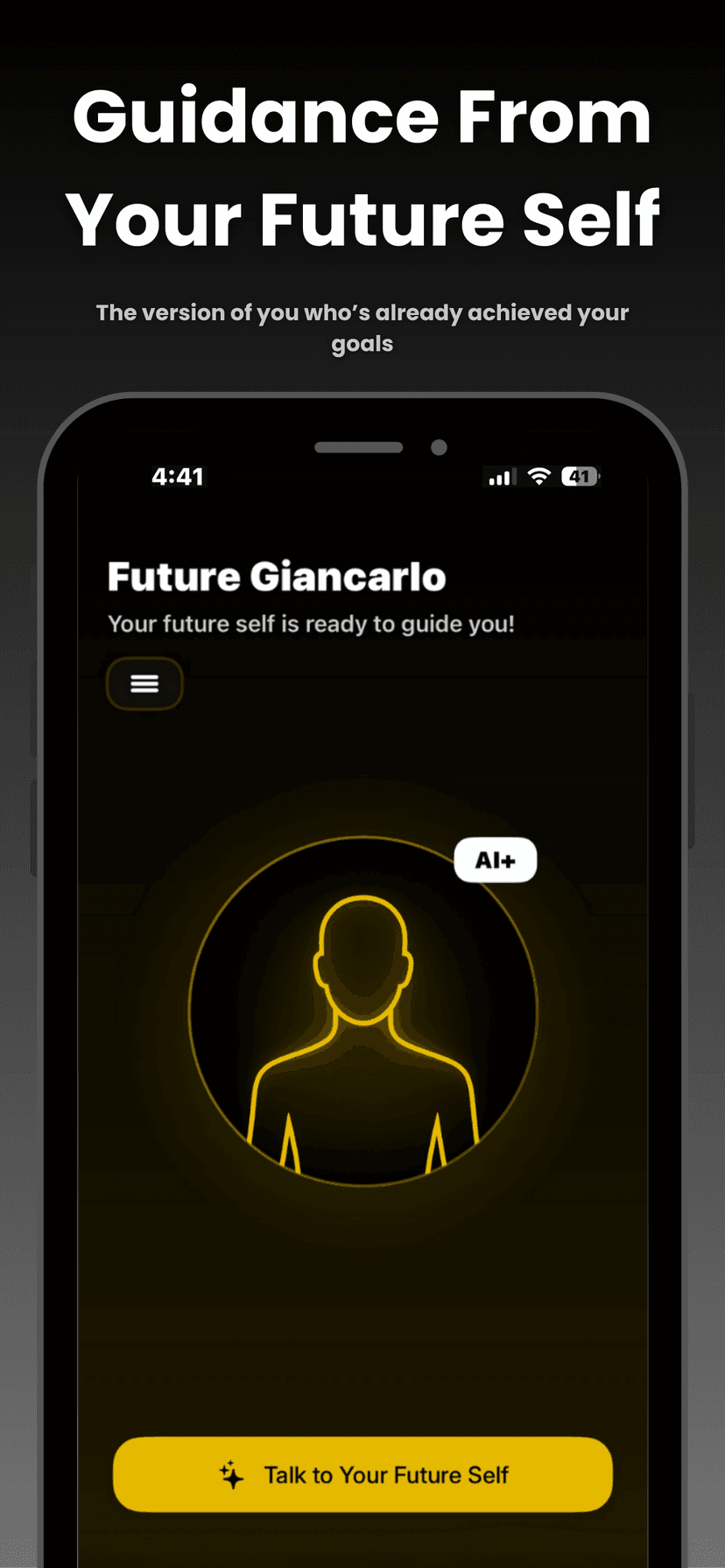 AI mentor interface